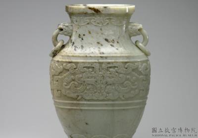 图片[2]-Jade hu jar with animal-mask pattern, Qing dynasty, Qianlong reign (1736-1795)-China Archive